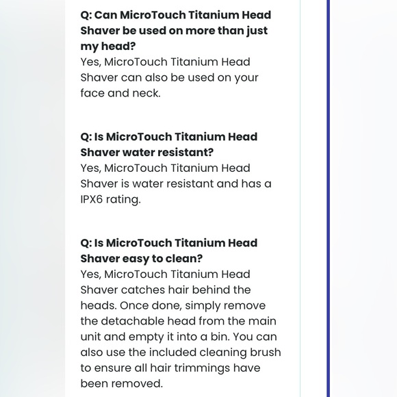 MICROTOUCH TITANIUM HEAD SHAVER - Picture 14 of 15